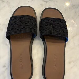 Rothy's Black and Brown Women's Sandals